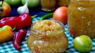 аджика из зеленых помидоров