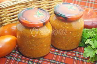 Аджика на зиму с яблоками