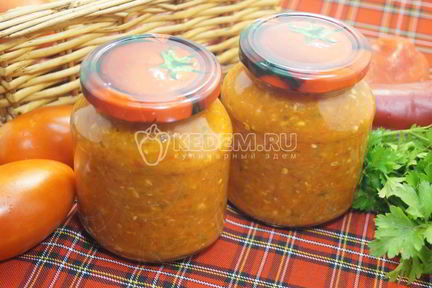 Аджика на зиму с яблоками