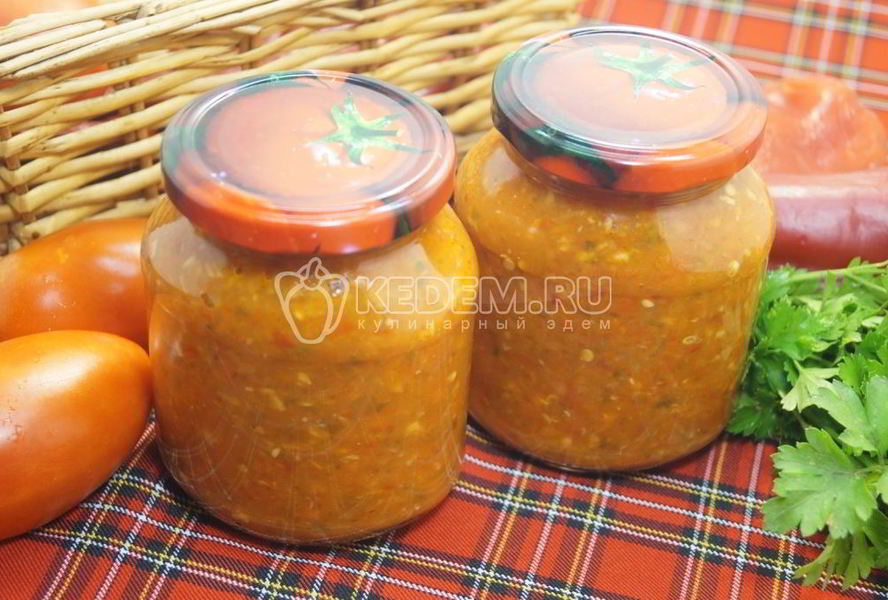 Аджика на зиму с яблоками