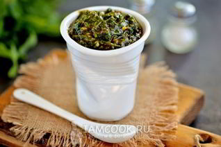 Аджика с кинзой