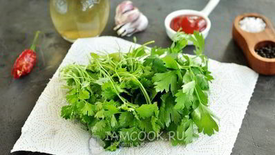 аджика с кинзой