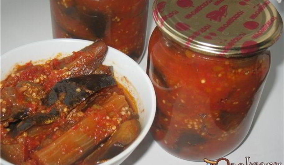 Рецепт баклажанов в аджике на зиму