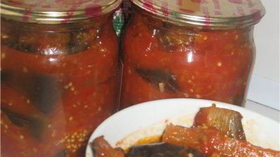 баклажаны в аджике с яблоками