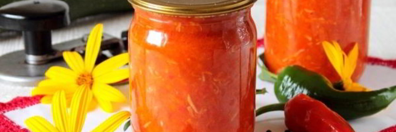 Классическая аджика из кабачков на зиму