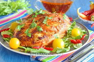 Куриная грудка в аджике