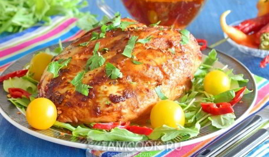 Рецепт куриной грудки в аджике