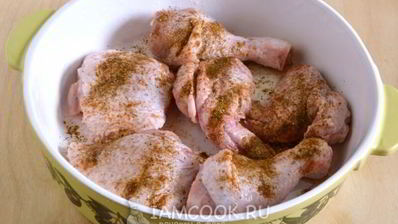 курица, запеченная с аджикой