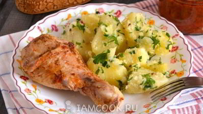 курица, запеченная с аджикой