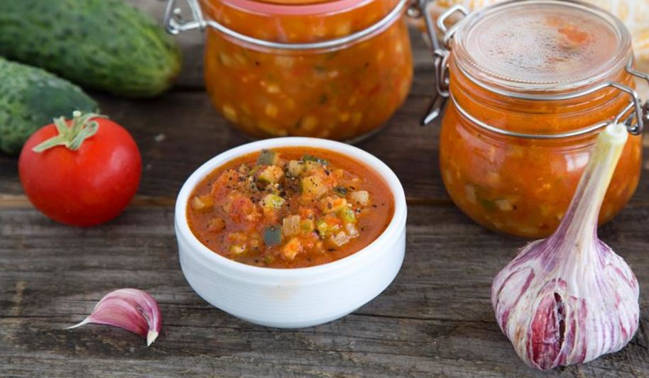 Рецепт огуречно-томатной приправа в стиле аджики