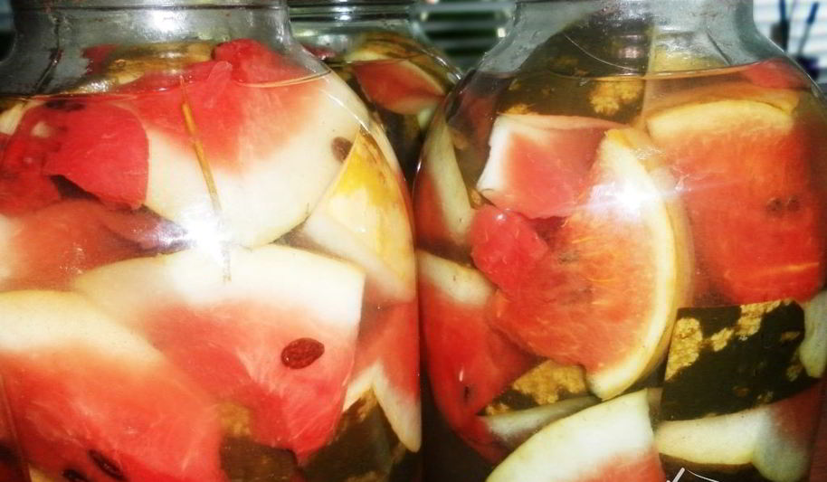 Рецепт арбузов в пряном маринаде