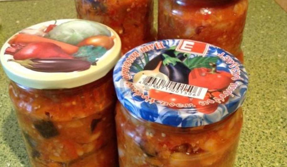 Рецепт баклажанов с фасолью на зиму салат