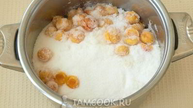 абрикосовый джем с ядрами