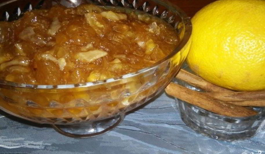 Рецепт лимонного джема с имбирем