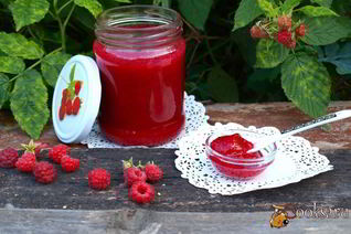 Малиновый джем без варки