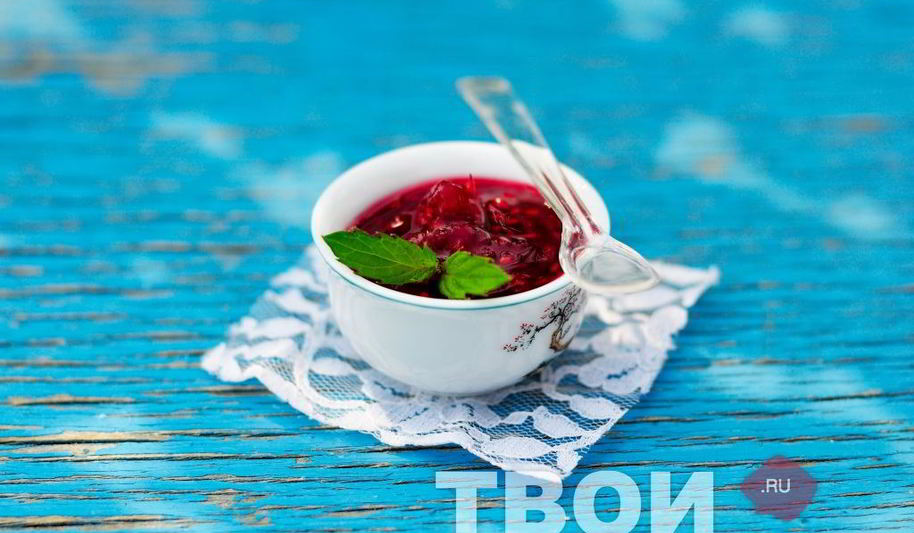 Рецепт малинового джема с мятой