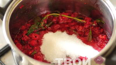 малиновый джем с мятой