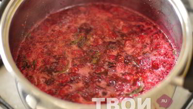 малиновый джем с мятой