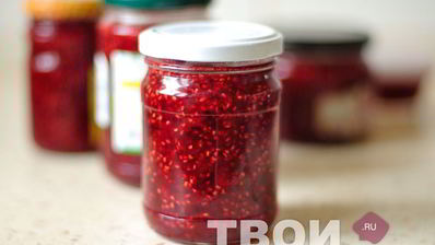 малиновый джем с мятой