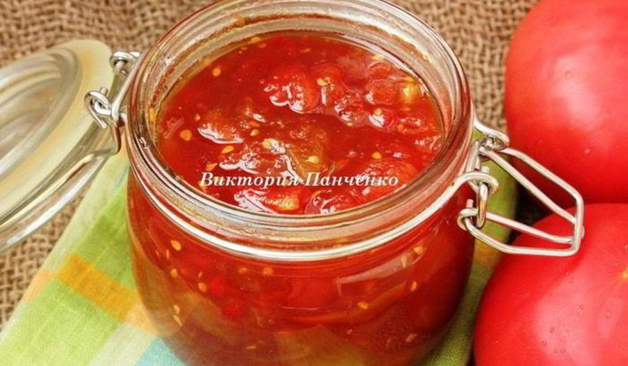 Рецепт пряного томатно-яблочный джем