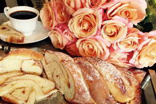 Творожная коса с джемом