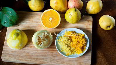 яблочный джем с апельсинами и грушей