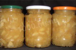 Яблочный джем с карамелью