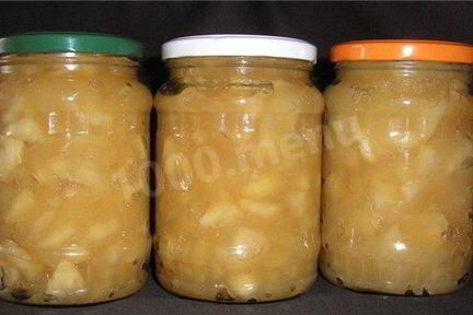 Яблочный джем с карамелью