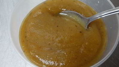 запеченные яблоки с джемом из пряной груши