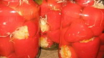 фаршированный перец на зиму