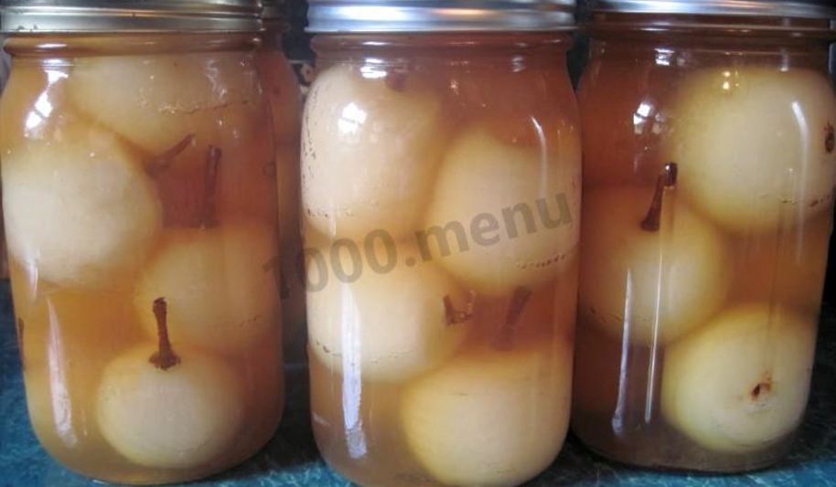 Рецепт груш целиком на зиму