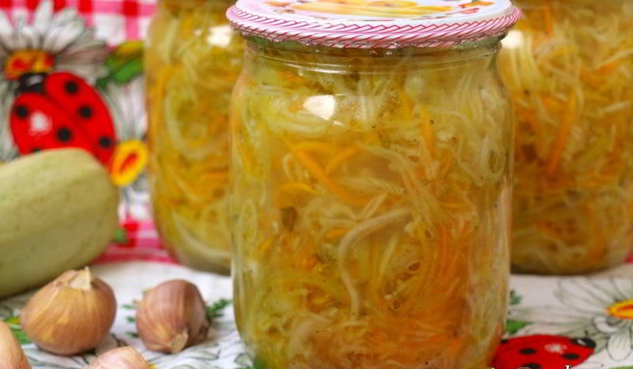 Рецепт кабачков по-корейски на зиму