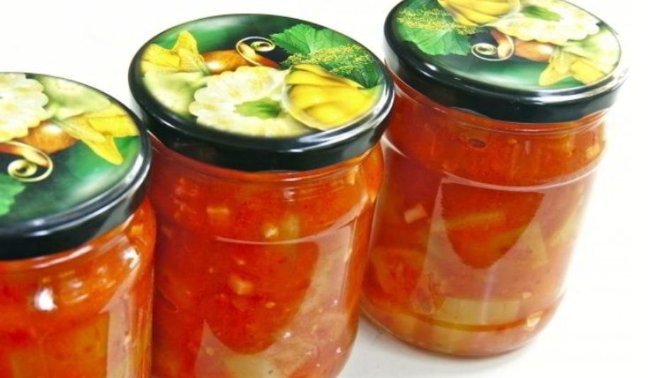 Рецепт кабачков, жареных в томатном соусе, на зиму