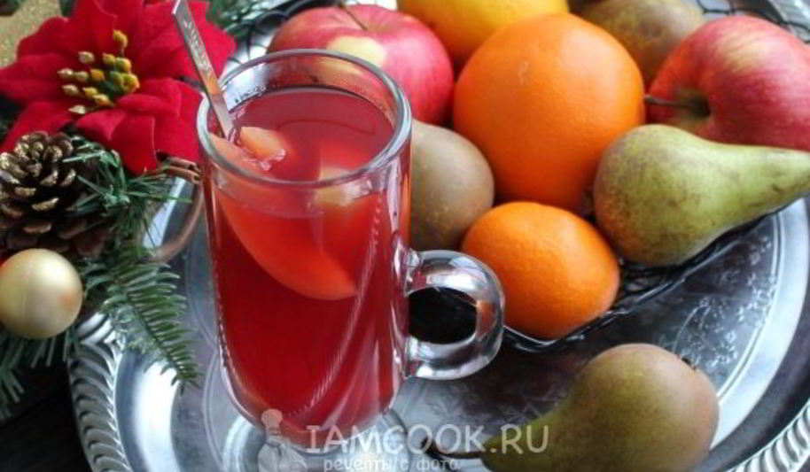 Рецепт глинтвейна безалкогольного из компота