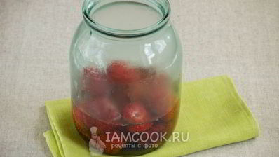 клубничный компот на зиму в литровых банках