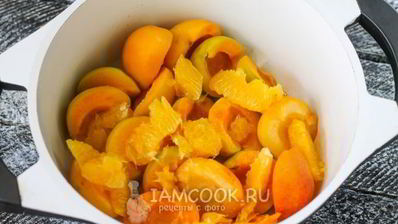 компот из абрикосов и апельсинов на зиму