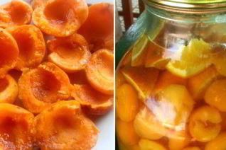 Компот из абрикосов и апельсинов