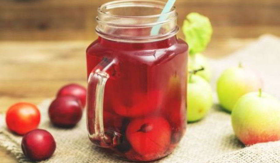 Рецепт компота из алычи с яблоками