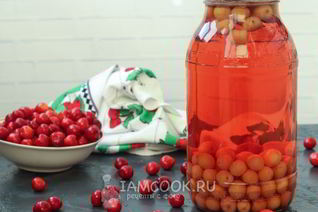 Компот из черешни с косточками без стерилизации