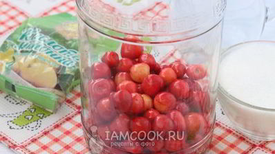 компот из черешни с косточками без стерилизации