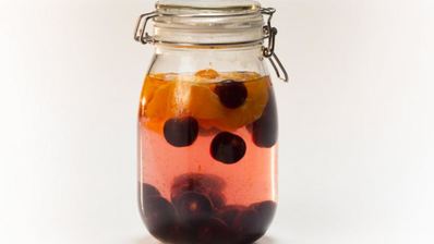 компот из черешни с мандаринами