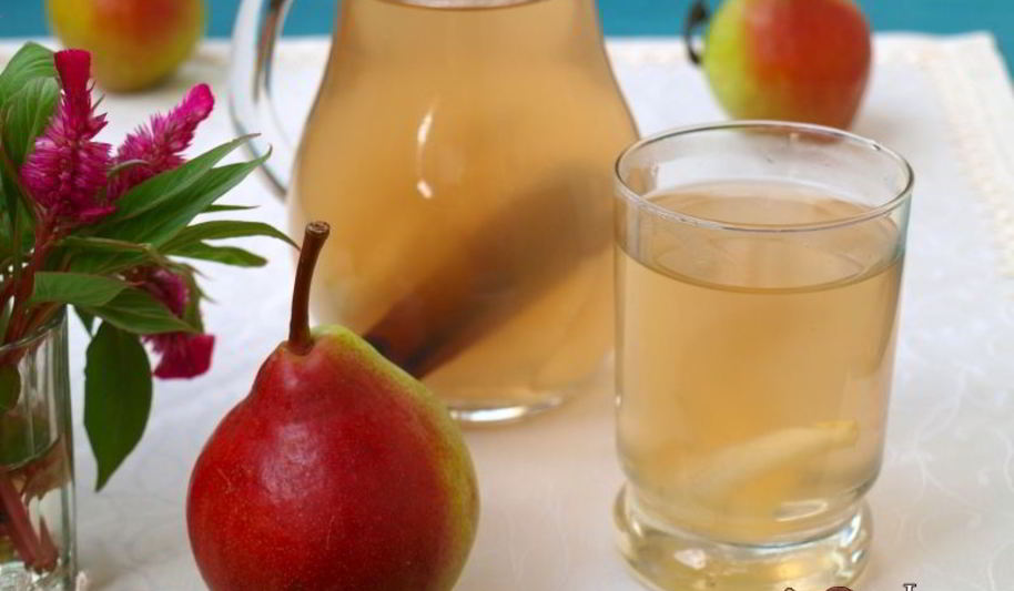 Рецепт компота из груш с корицей