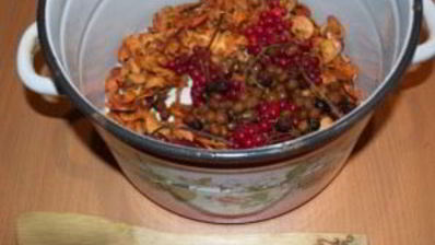 компот из калины и яблок