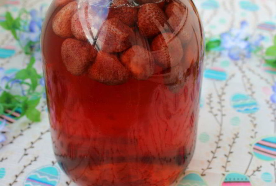 Компот из клубники на зиму