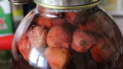 компот из клубники на зиму