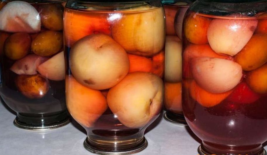 Рецепт компота из персиков на зиму