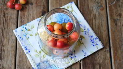 компот из ранеток и слив на зиму