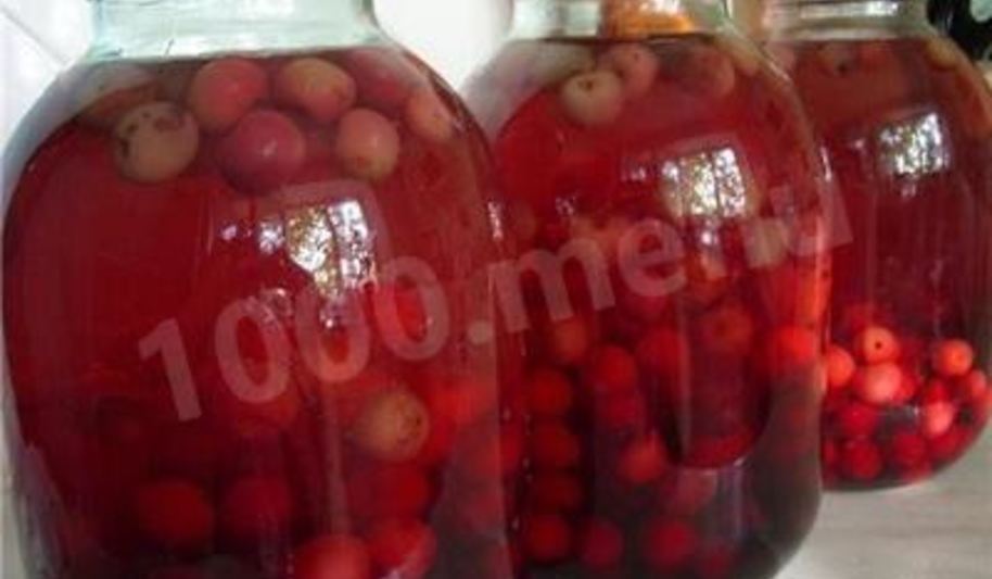 Рецепт компота из ранеток на зиму