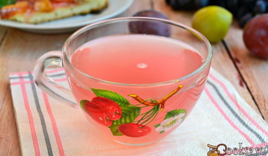 Рецепт компота из слив и винограда