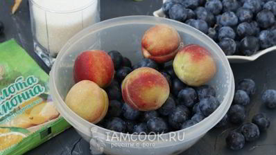 компот из терна и персиков на зиму